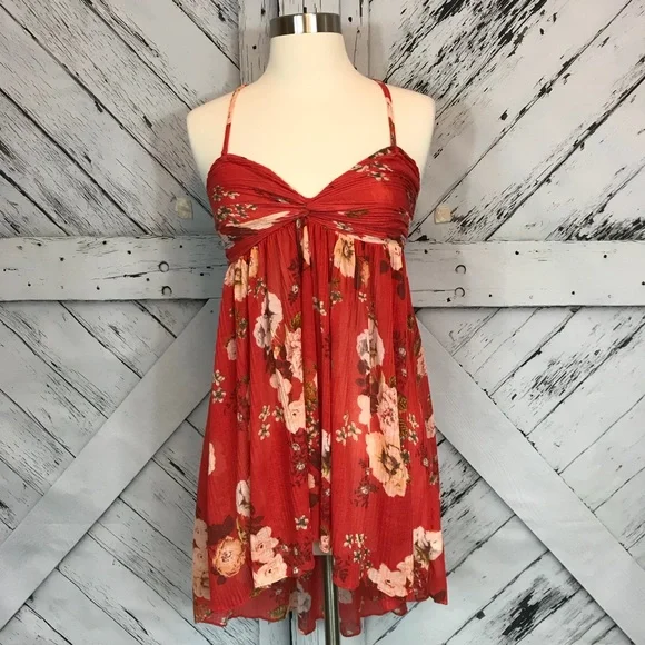 Free People Mirage Convertible Floral Tunic Top - Picture 2 of 8